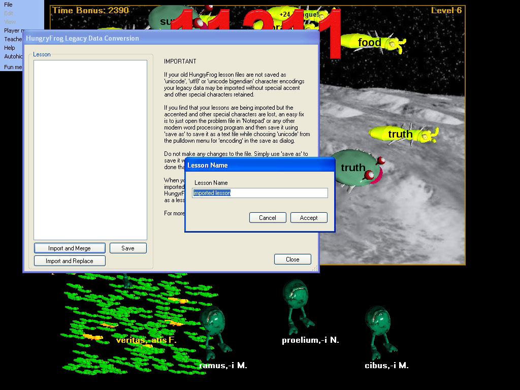 french language software game name import