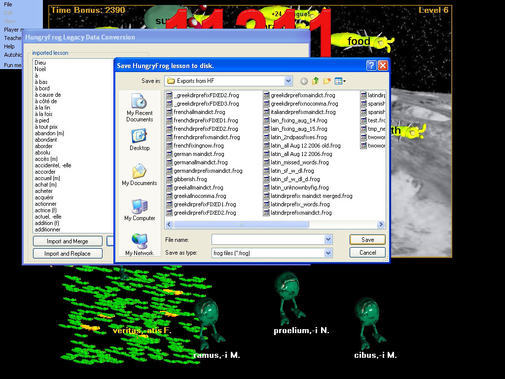 french language vocabulary save