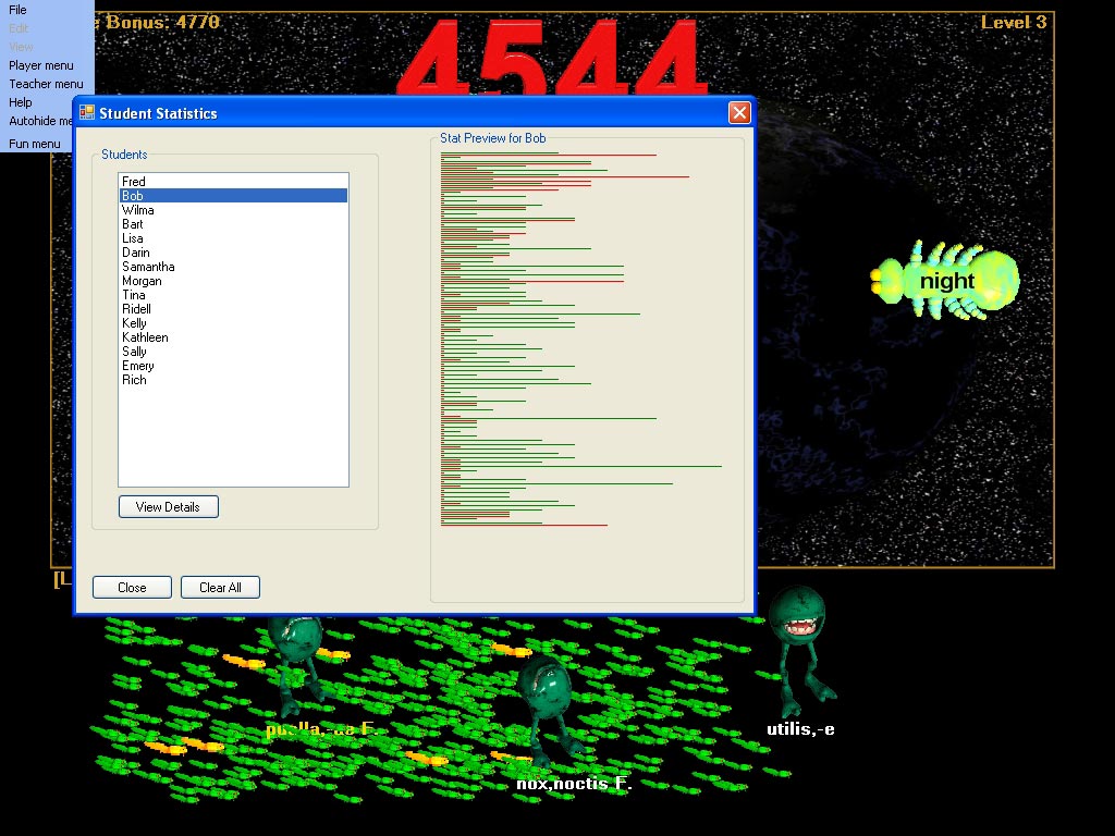 Learn Latin language dictionary game student preview